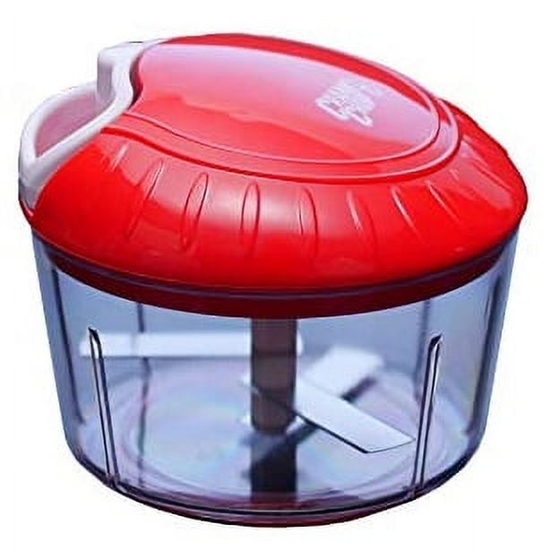 Crank Chop Food Chopper and Processor - Chop Dice Puree Vegetables Onions  Tomatoes Garlic Meats and Nuts in Just Seconds for Delicious Meals -  Perfect