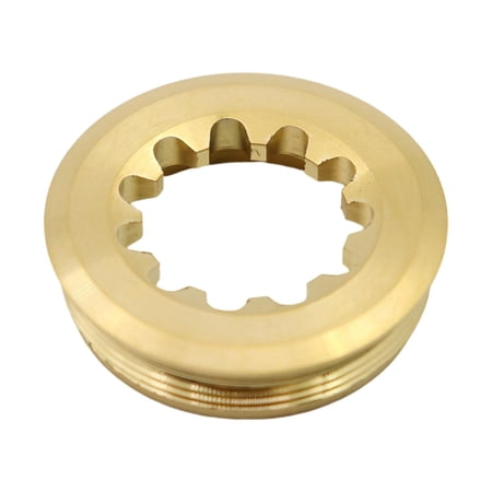 Crank Cover, Bike Crankset Parts, Arm Durable Titanium Alloy Crankset Screw Fixing Screw for Mountain Road Bikes Cycling Accessories Golden Lock Cover