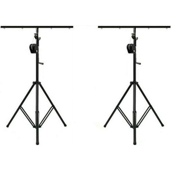 Crank Up Light Stands (2 Pack) Stage Lighting Truss System by MR DJ Portable