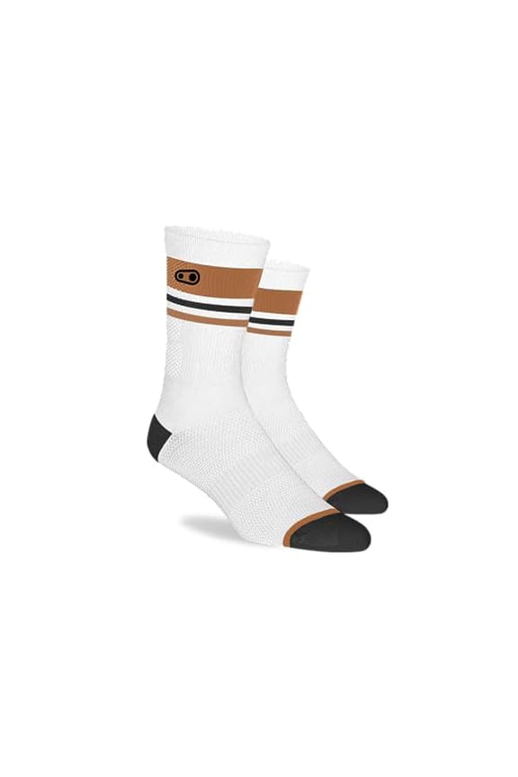 Icon Socks, White/Brown, Small/Medium