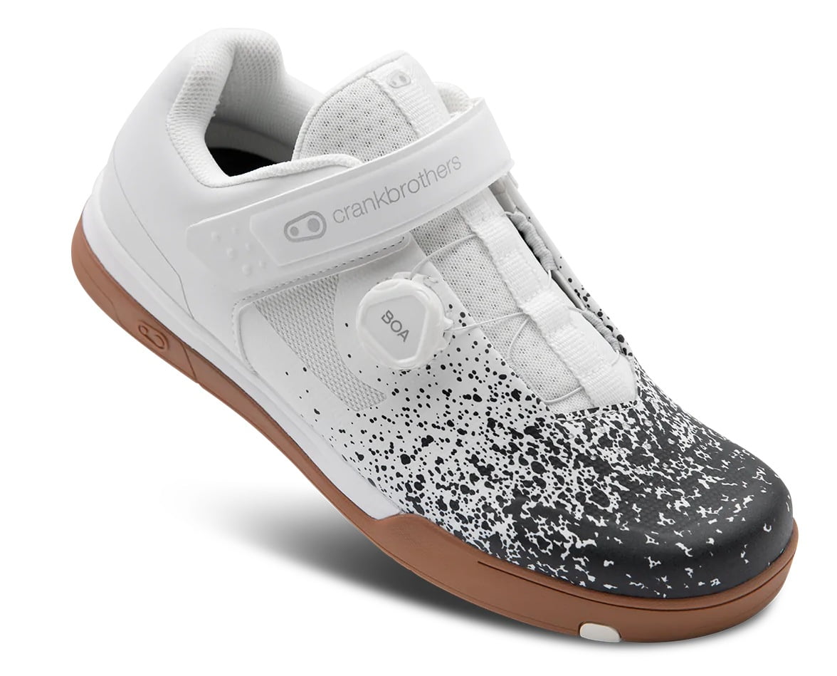 Crankbrothers Mallet BOA Splatter Clip-In MTB Mountain Bike Shoes White ...