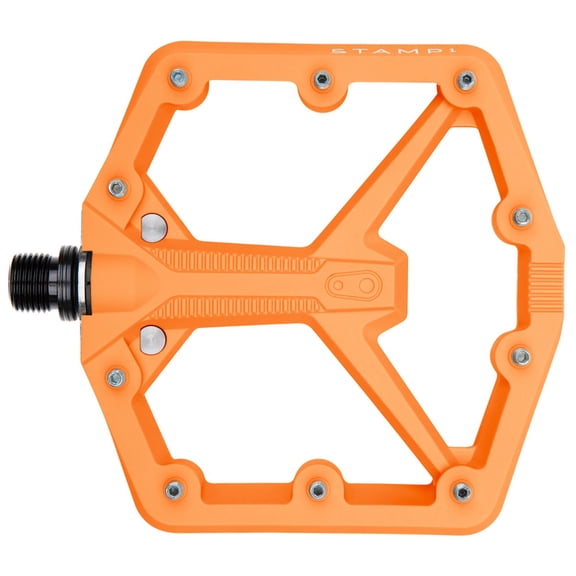 Crankbrothers Stamp 1 Gen 2 Pedals - Platform, Composite, 9/16", Orange, Large