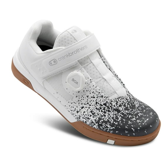 Crankbrothers Stamp BOA Splatter Mens MTB Mountain Shoes White/Black 11 USA