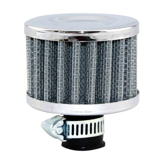 Crankcase Breather, Crankcase Filter Breather Elementes, Car Styling Universal Engine with Breather Filter, Carbon Fibre Mini Crankcase Oil Breather Filter, 12mm