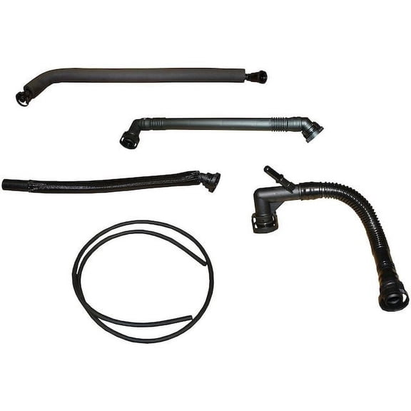 Crankcase Breather Hose Kit - Compatible with 2000 BMW 528i 2.8L 6-Cylinder