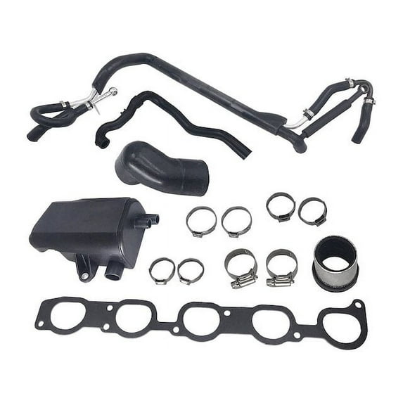 Crankcase Breather Hose Kit - Compatible with 2003 - 2004 Volvo XC70 2.5L 5-Cylinder