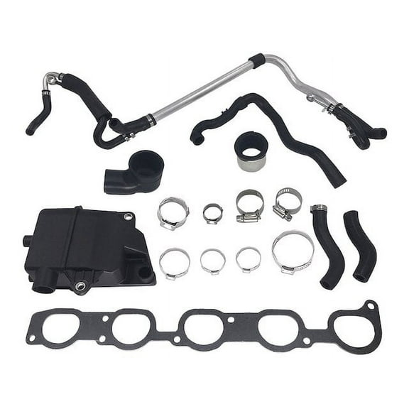 Crankcase Breather Hose Kit - Compatible with 2005 - 2009 Volvo S60 2006 2007 2008