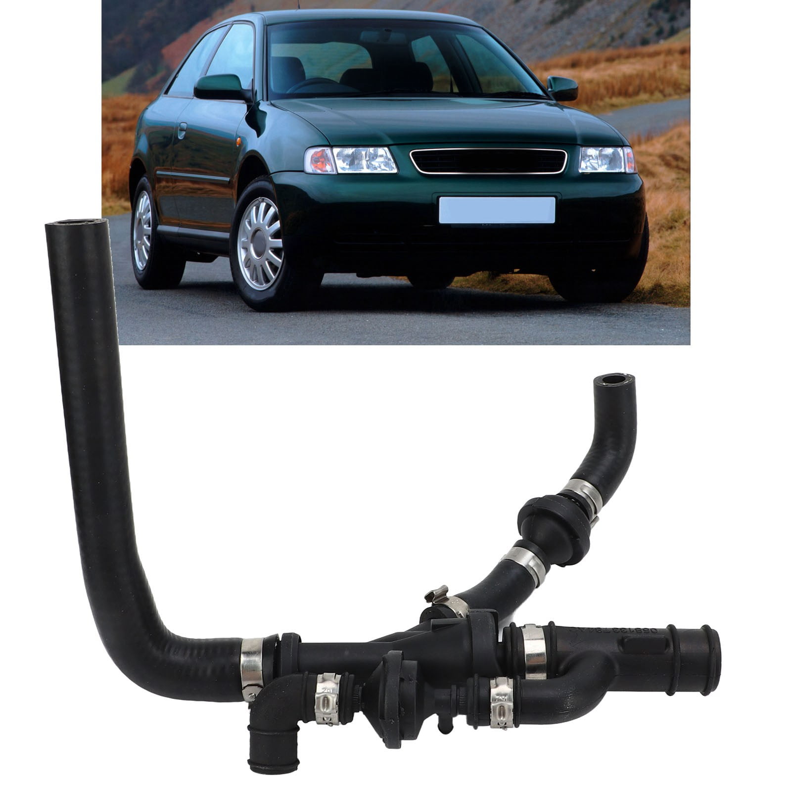 Crankcase Vent Valve Breather Hose Kit， Vacuum Check Valve Breather Hose Assembly 058133753d