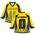 thumbnail image 1 of Crankdat Get Cranked Hockey Jersey Long Sleeve Loose Top Shirts Women Men Sport T-shirt, 1 of 3