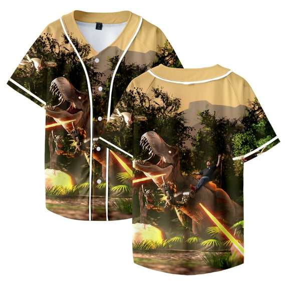 Crankdat Merch Baseball Jacket Tee Unisex Fashion V-Neck Short Sleeve T-Shirts