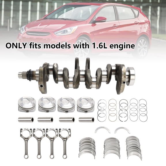 Crankshaft & Connecting Rod Piston Kit for Kia Soul Base Hatchback 4 Door 12-17