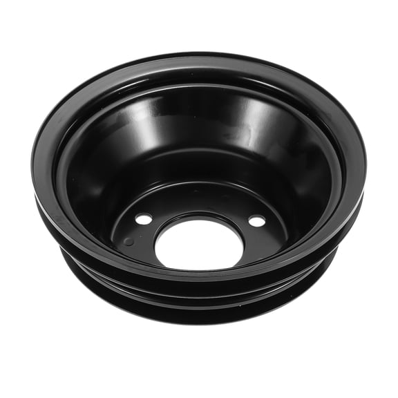 Crankshaft Pulley for Chevy Big Block 396 427 454 Triple-Groove LWP Long Water Pump Crank Pulley 3 Groove Durable Iron 1 Pc Black