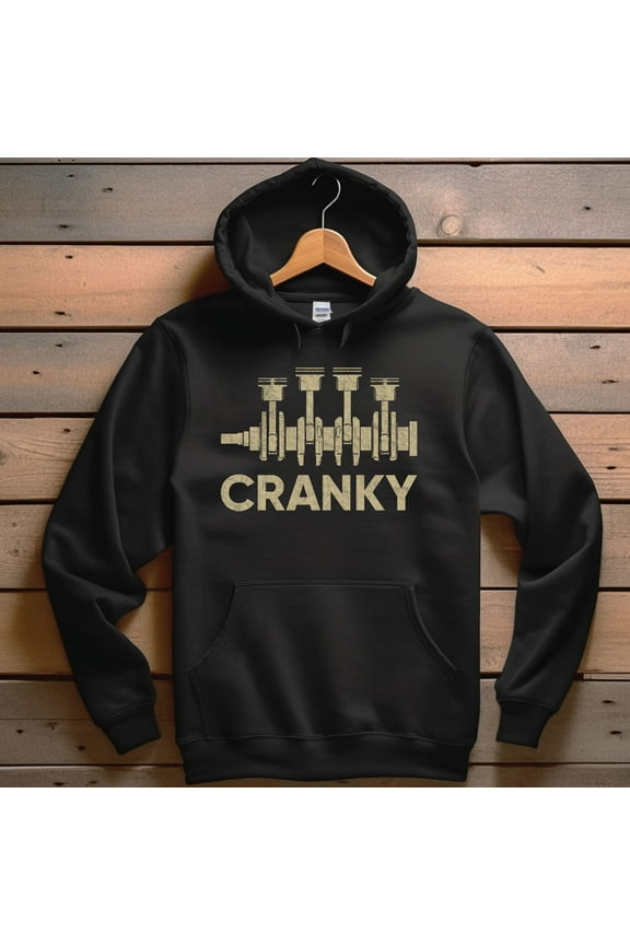 Cranky Car Engine Crankshaft Hoodie, Funny Cars Lover Pullover Hoodie
