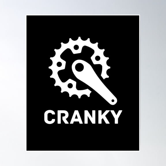 Cranky - Cycling Poster Wall Art, Modern Wall Decor, 8x12 UNFRAMED