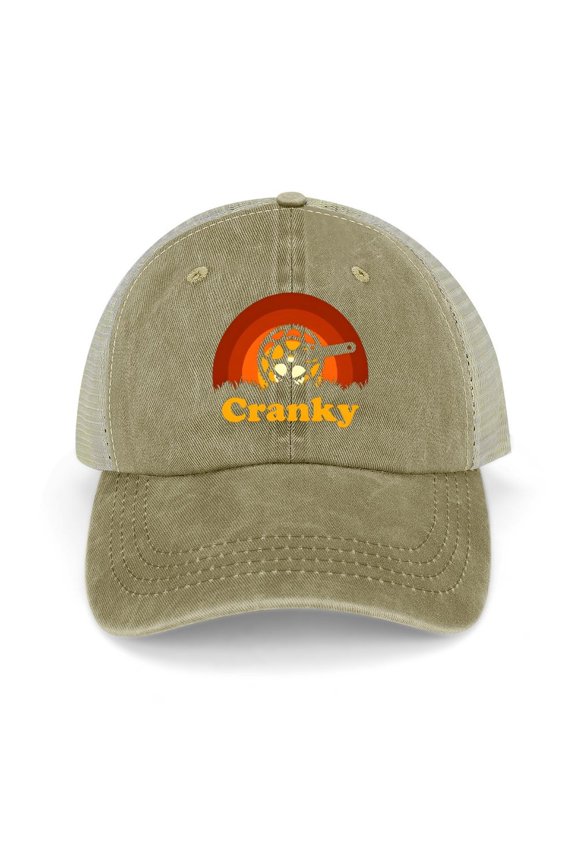Cranky Khaki Baseball Cap for Men Women, Adjustable Snapback Hats Trucker Hat