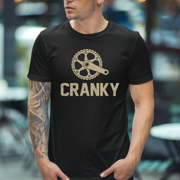 Cranky T-shirt, Funny Bike Shirt, Cycling Shirt, Bike Lover Gift, Cyclist Clothes, BMX, Mountain Bike Unisex T-Shirt
