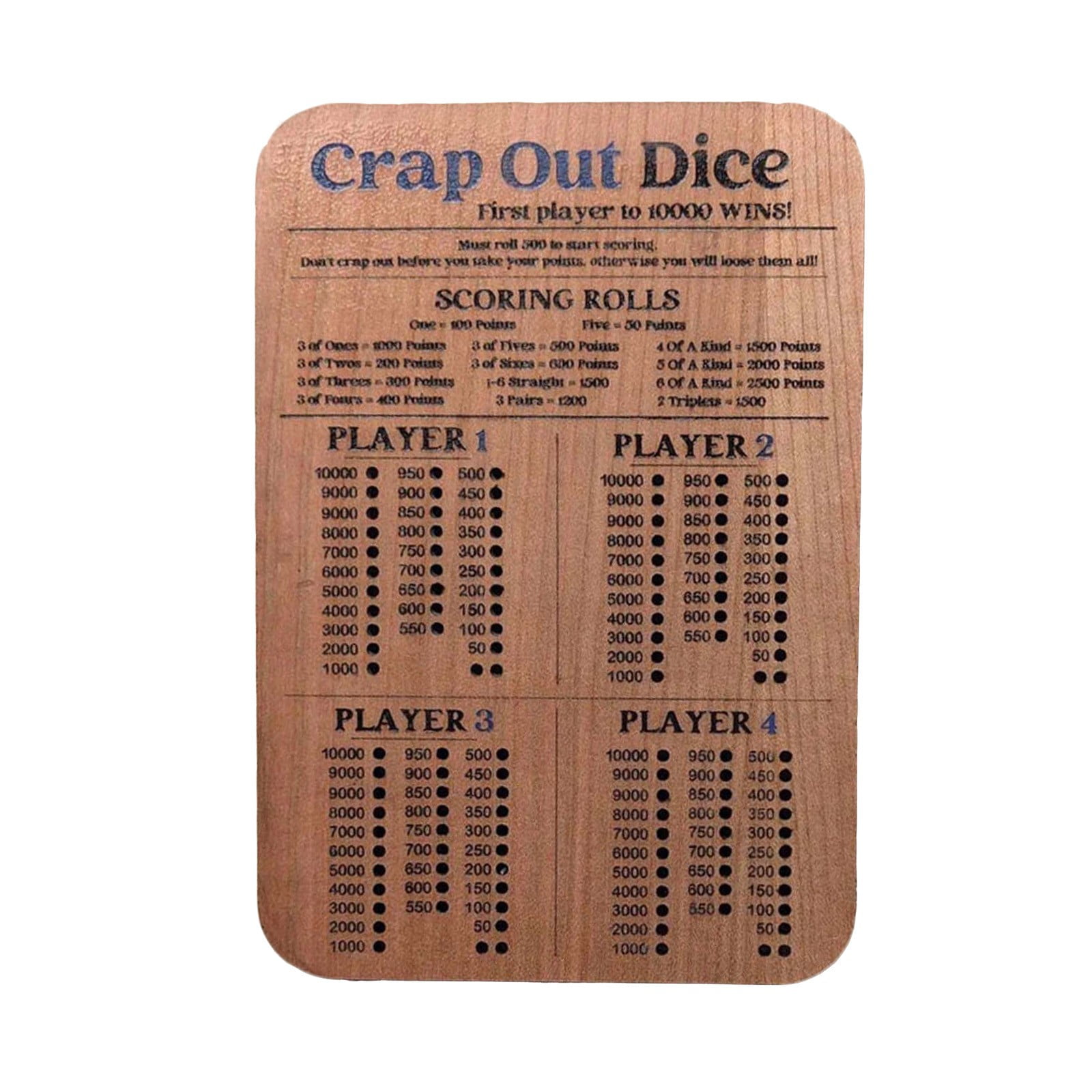 crap-out-dice-game-set-with-wooden-score-board-tray-6-pearl-dice-travel-friendly-family-party-game-for-2-8-players-score-pad-marker-holders-bar-games-accessories-walmart-business-supplies for Free Printable 10000 Dice Game Score Sheet Crap Out Dice Game Set with Wooden Score Board & Tray - 6 Pearl Dice, Travel-Friendly Family Party Game for 2-8 Players (Score Pad, Marker Holders, Bar Games Accessories) - Walmart Business Supplies for Free Printable 10000 Dice Game Score Sheet