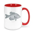 thumbnail image 1 of Crappie Coffee Mug, Crappie, Crappie Cup, Crappie Fisher, Gift For Fisherman, Fishing Mug, Crappie Fishing Mug, Gift For Him, Sublimated, RED, 1 of 1