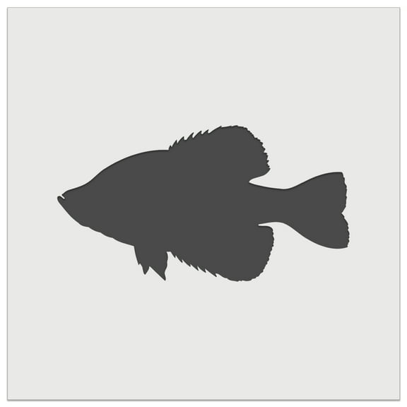 Crappie Fish Silhouette DIY Cookie Wall Craft Stencil - 11.5 Inch