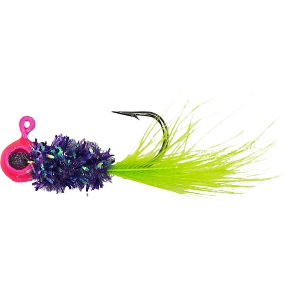 Crappie Magnet Eye Hole Hair Jig Purple Rain 1/24 oz