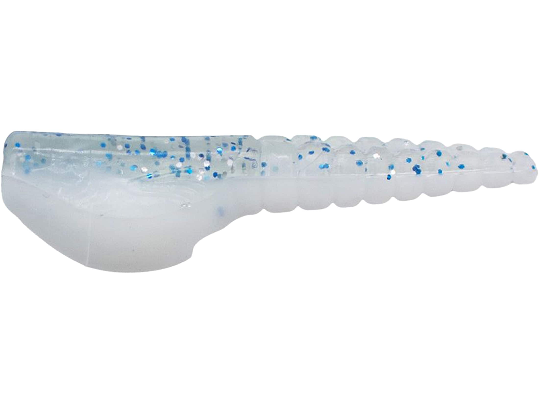 16 Esche Soft Plastic Mighty Minnow – Silver Flash Grubs Per Pesce Persico, Crappie E Black Bass