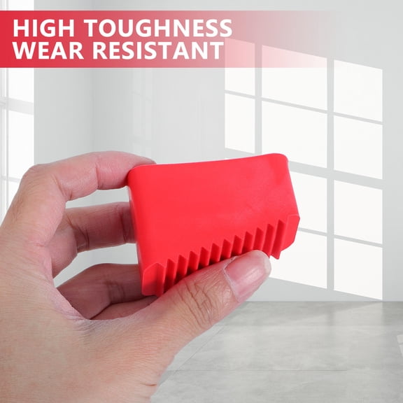 STRANDCHIC 2Pcs Red Rubber Ladder Pads Folding Feet Covers Thickened Anti Skid Protective Accessories