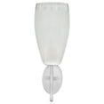 thumbnail image 1 of Crash - 1-Light Wall Sconce - Matte Nickel Finish - Clear/Frosted Glass, 1 of 1