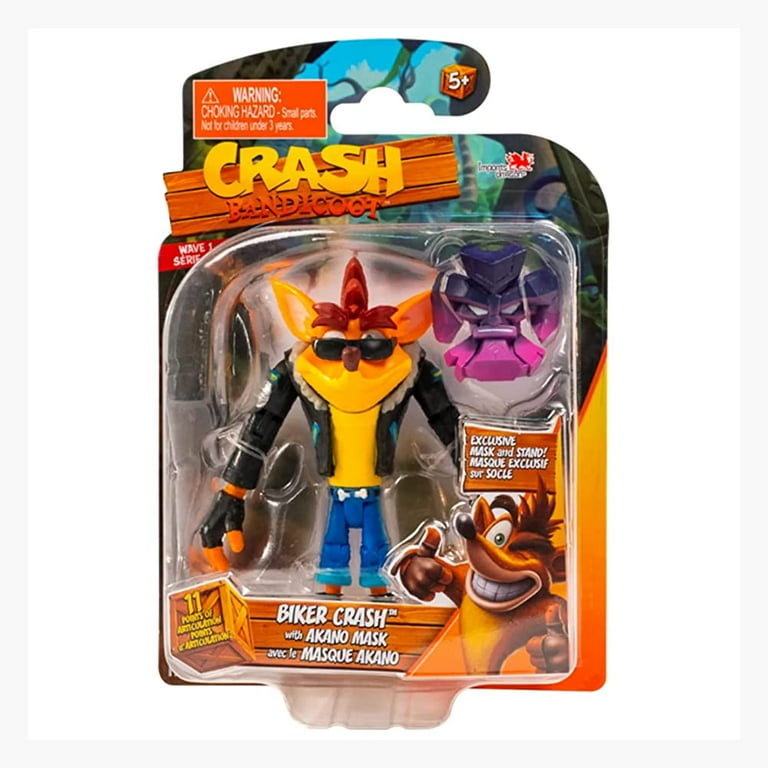 Crash Bandicoot 11cm Biker Crash with Akano Mask Collectable
