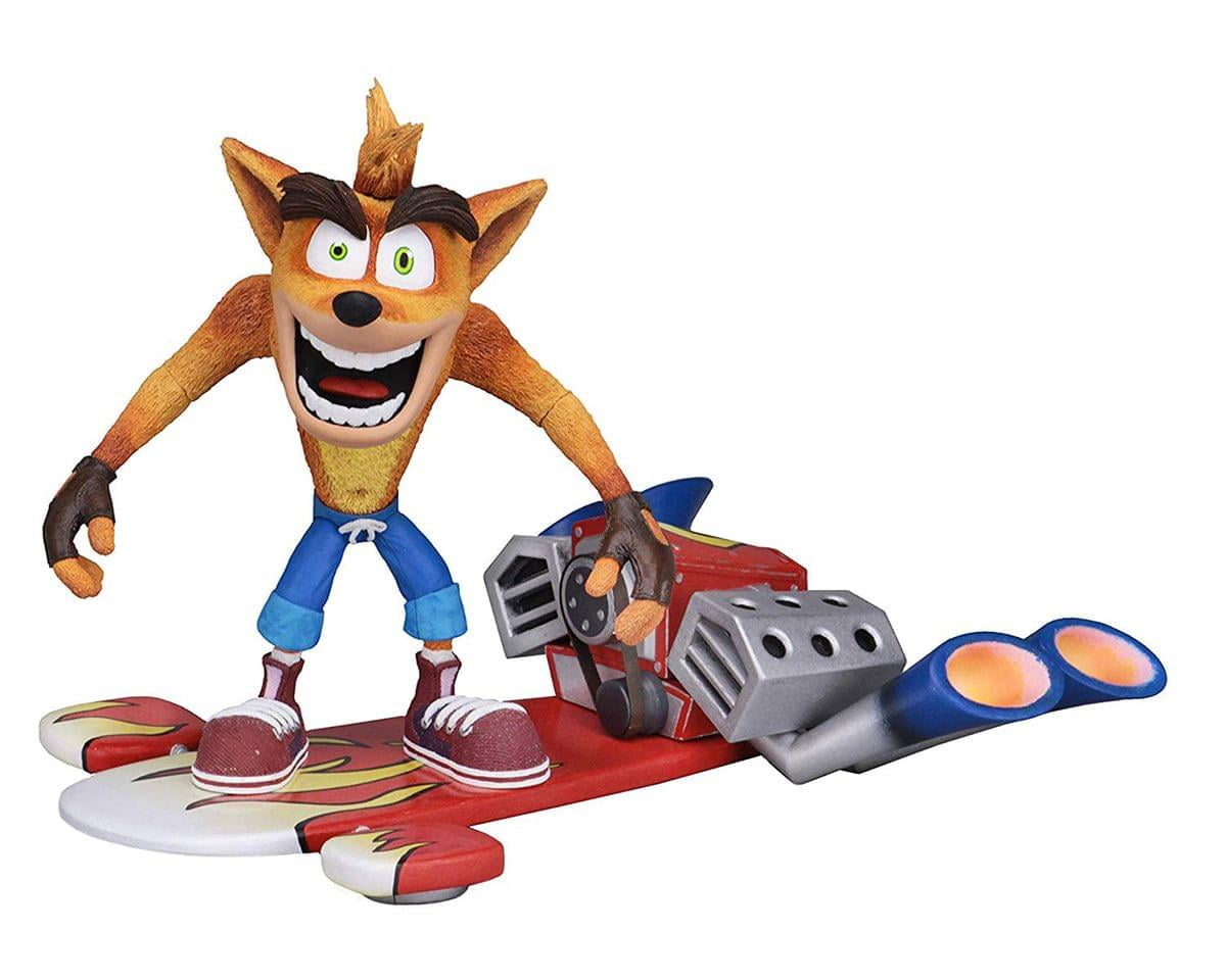 Crash Bandicoot Jet Board アクションフィギュア NECA Deluxe Crash Bandicoot 7‚Äù Figure with Jet Board