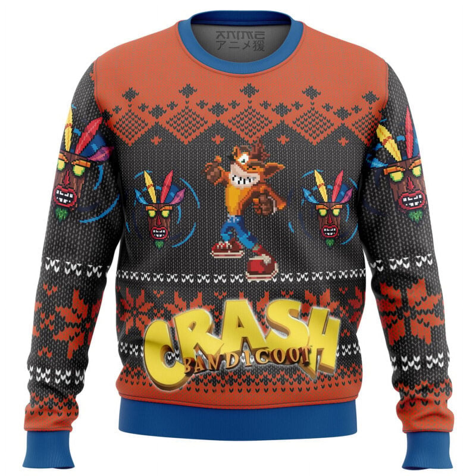 Crash Bandicoot Alt Ugly Christmas Sweater - Walmart.com