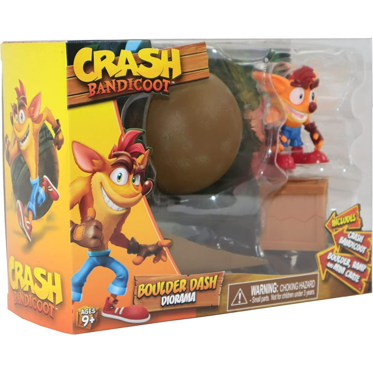 Crash Bandicoot Boulder Dash Diorama Playset (with Crash Figure