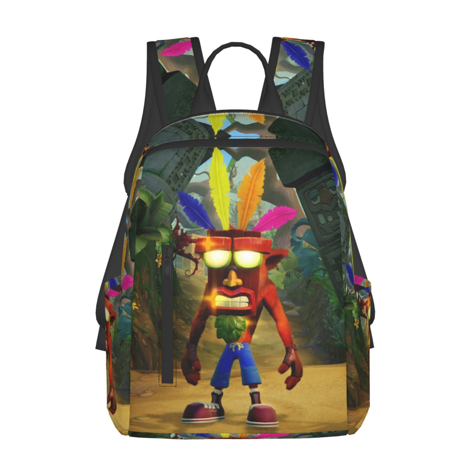 Crash Bandicoot Fashion Backpack Daypack for Camping Anime Bag Notebook ...