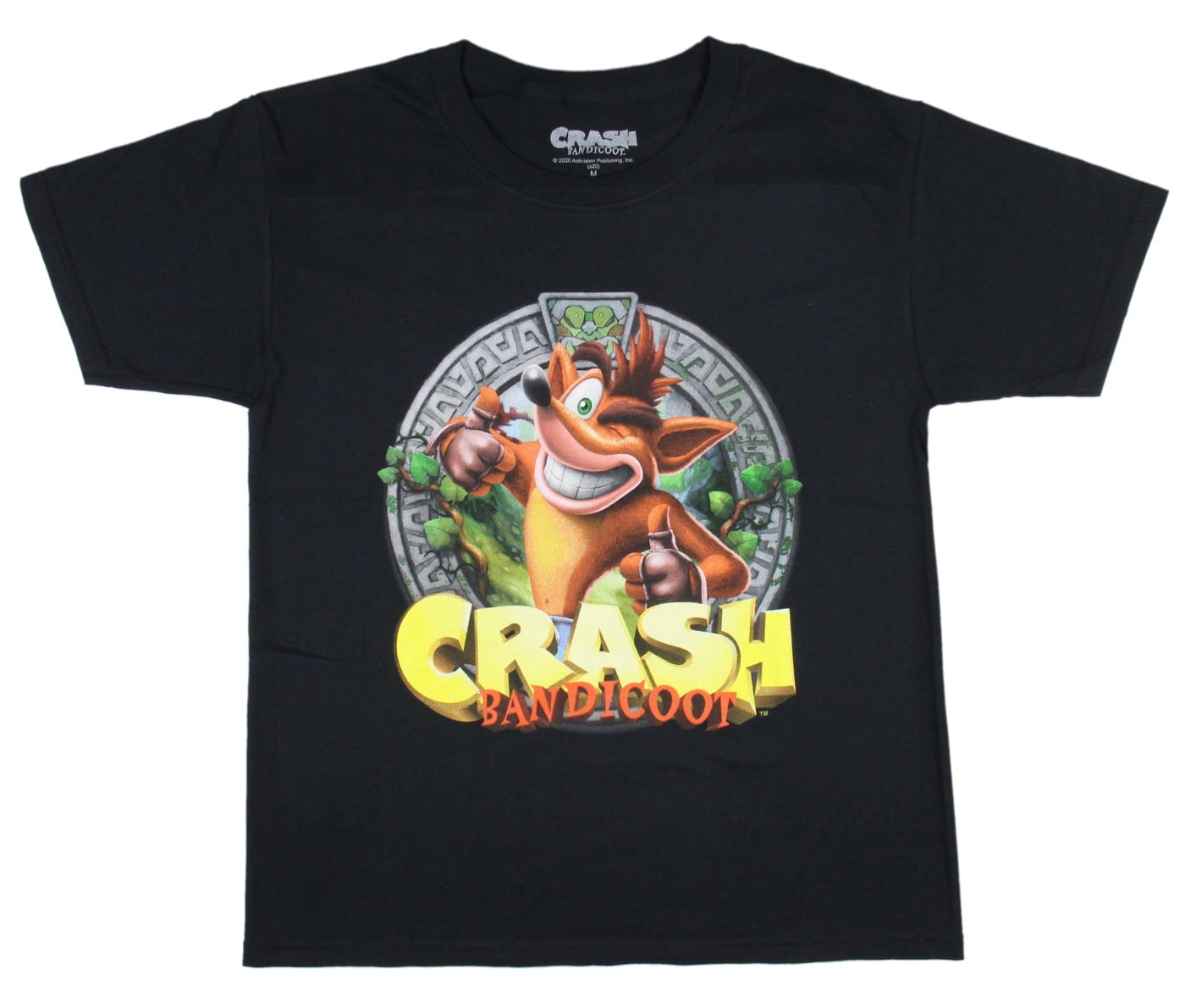 Crash Bandicoot Men s Thumbs Up Adventure Gaming Logo Graphic T Shirt Walmart Business Supplies