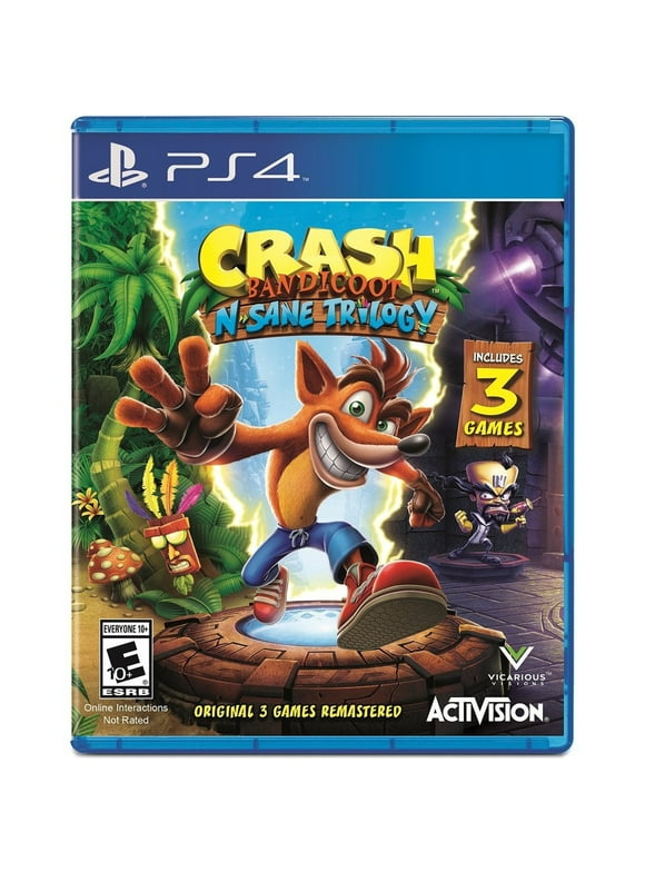 Crash Bandicoot N. Sane Trilogy, Activision, PlayStation 4, 047875882225