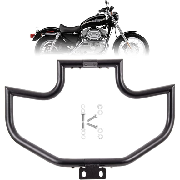 Crash Bar Engine Guard Highway for Harley Davidson Sportster Iron 883 XL883N 09-22;1200 Custom XL1200C 04-22;Roadster XL1200R XL883 XL883C '04-08; Superlow XL1200T 14-22()