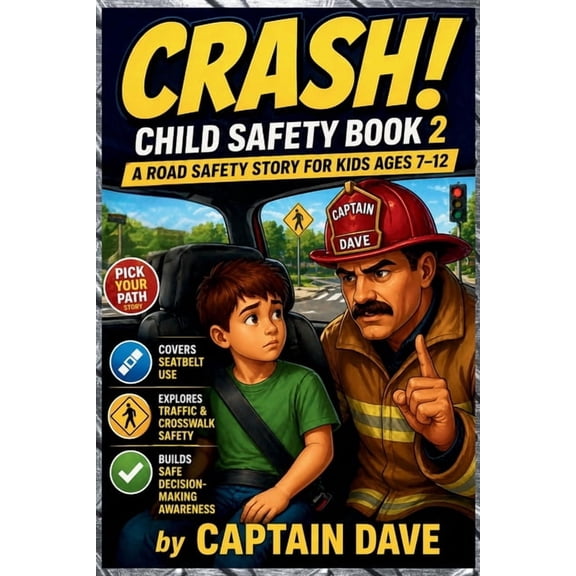Crash! Child Safety Book 2 Road and Ride Safety: Seatbelt Use, Traffic and Crosswalk Safety, and Smart Decision-Making (, (Paperback)