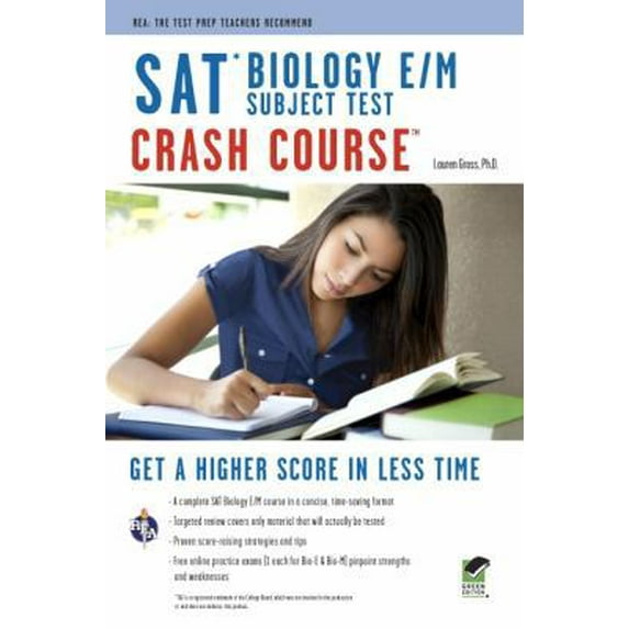 Pre-Owned SAT Subject Test Biology E/M Crash Course (Paperback) 073861033X 9780738610337
