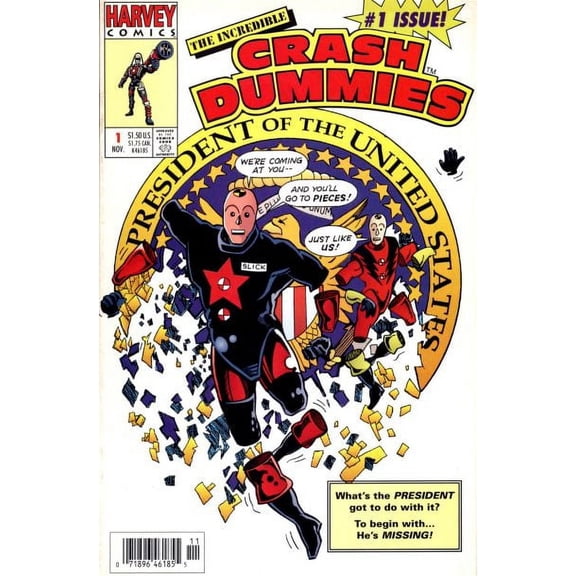 Crash Dummies #1 (Newsstand) VF ; Harvey Comic Book