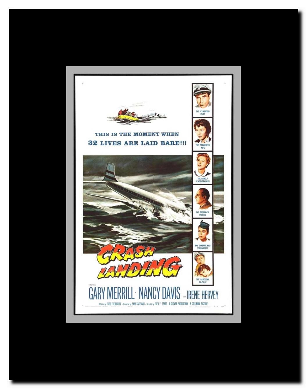 Crash Landing Framed Movie Poster