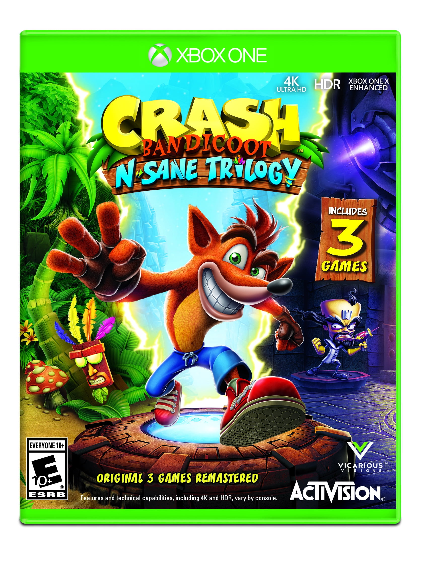  Crash Bandicoot N. Sane Trilogy - Xbox One Standard Edition :  Activision Inc: Video Games