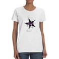 thumbnail image 1 of Crash Or Star Noise Art Shaped T-Shirt Women -Image by Shutterstock, Female 3X-Large, 1 of 4