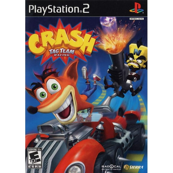 Restored Crash Tag Team Racing PlayStation 2 Racing Video Game