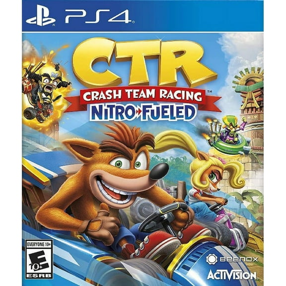 Restored Crash Team Racing: Nitro Fueled, by Activision for PlayStation 4, Racing Game, 4 Offline Players, Parental Controls