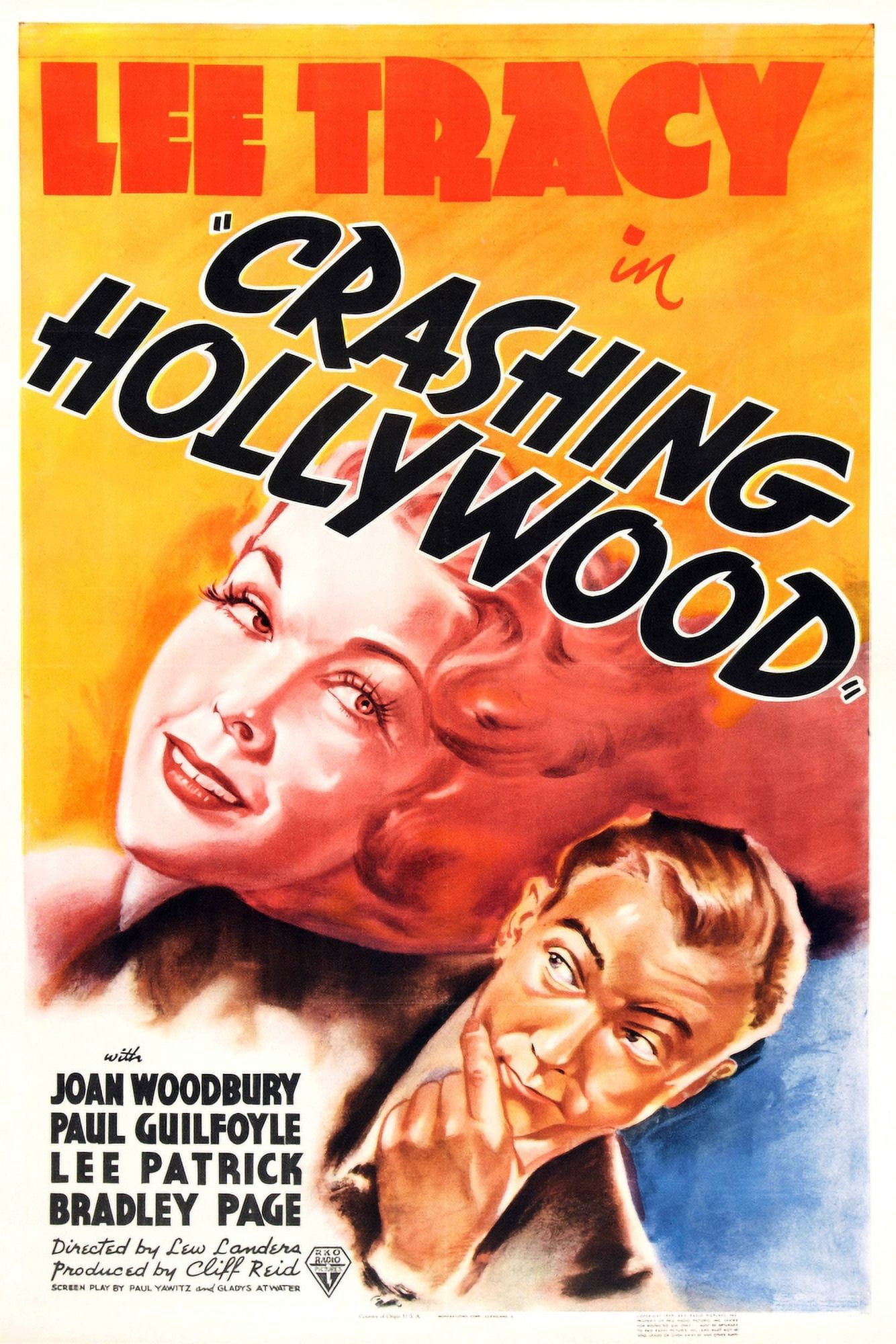 Crashing Hollywood U Canvas Art - (11 x 17)