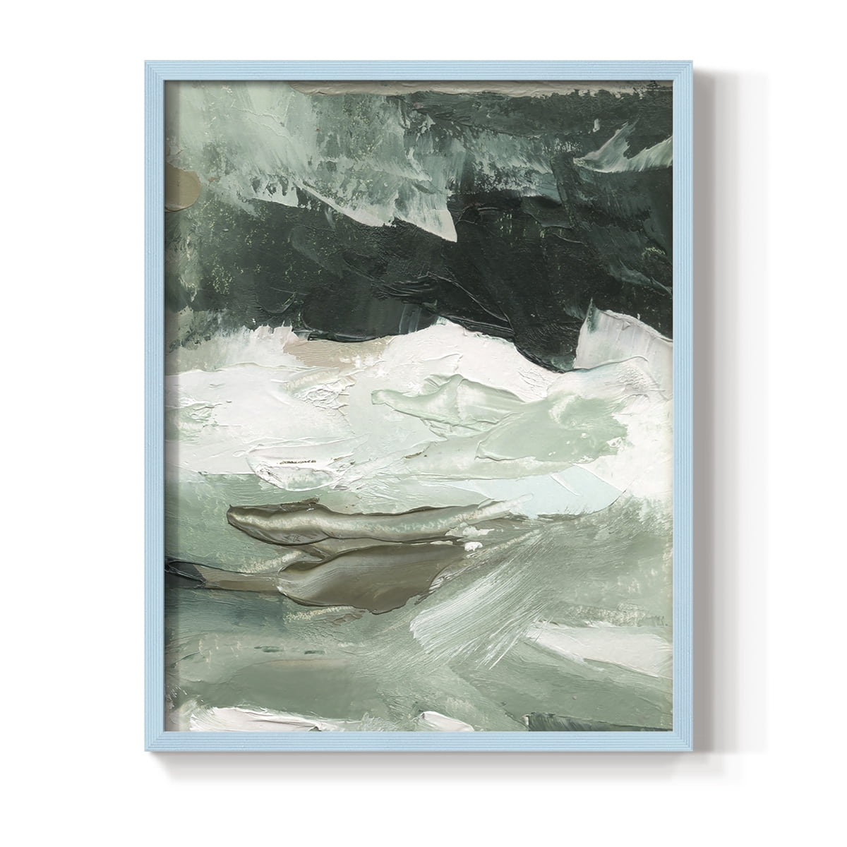 Crashing I Framed Print in Blue Solid Wood Framed Print No Nail Hanging