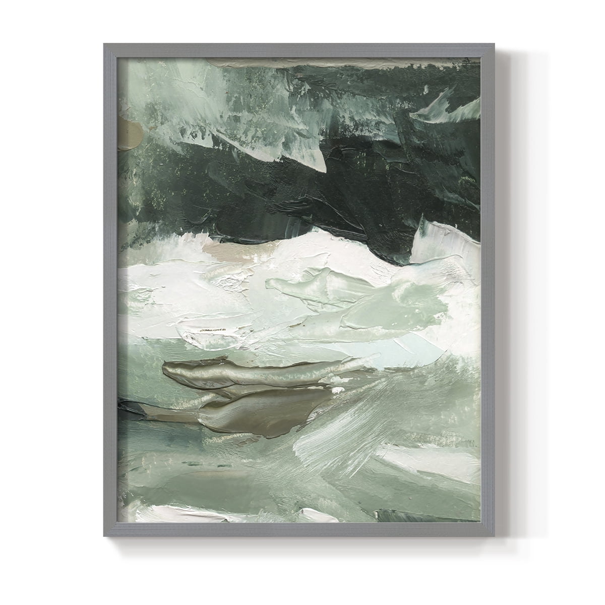 Crashing I Framed Print in Gray Solid Wood Framed Print No Nail Hanging
