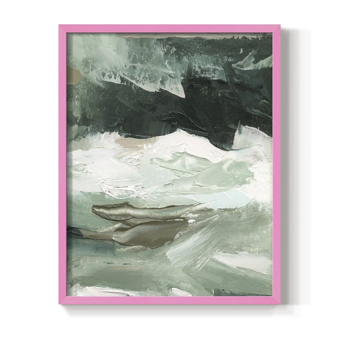 Crashing I Framed Print in Pink Solid Wood Framed Print No Nail Hanging