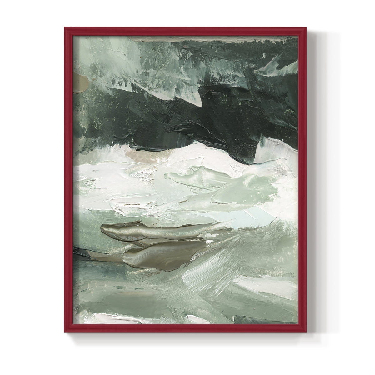 Crashing I Framed Print in Red Solid Wood Framed Print No Nail Hanging