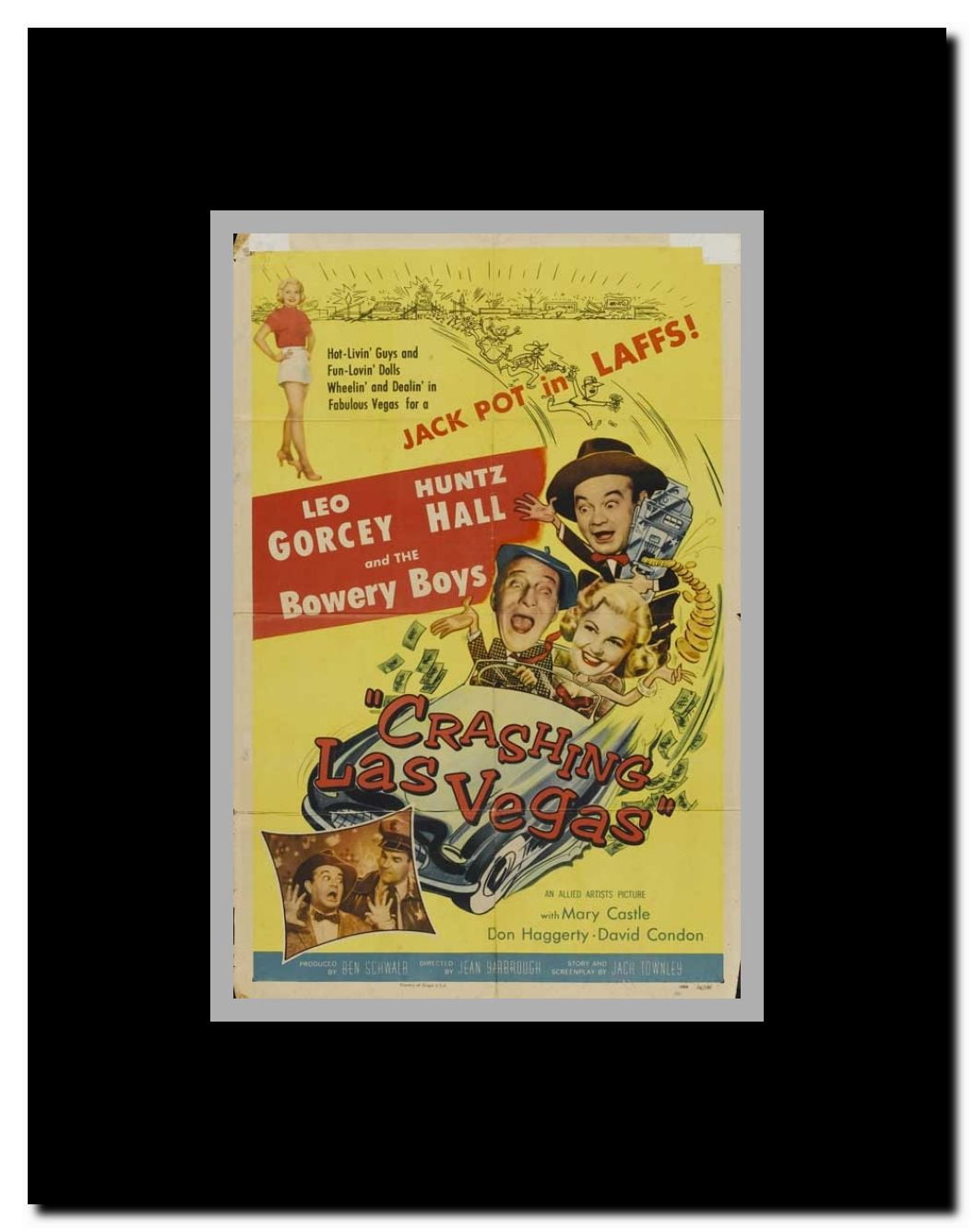 Crashing Las Vegas Framed Movie Poster