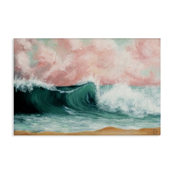 Crashing Seascape Waves Canvas Wall Art, design by Sara Culpepper